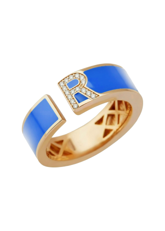 Сақина RF Enamel Қызғылт алтын