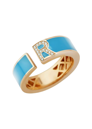 Сақина RF Enamel Қызғылт алтын