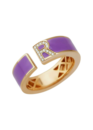 Сақина RF Enamel Қызғылт алтын
