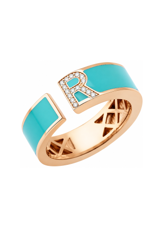 Сақина RF Enamel Қызғылт алтын