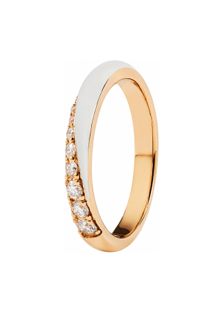 Сақина RF Enamel Қызғылт алтын