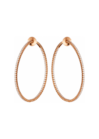 Серьги Crivelli Hoop crv Розовое золото