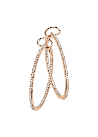 Серьги Crivelli Hoop crv Розовое золото