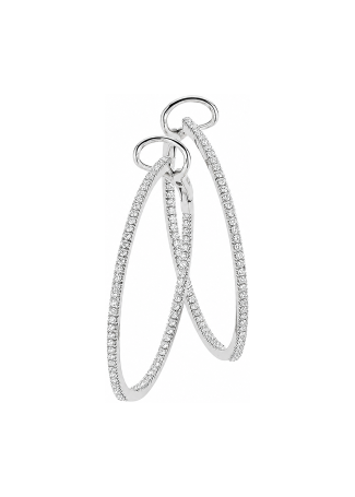 Серьги Crivelli Hoop crv Белое золото