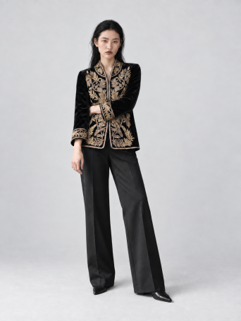 Jacket Zardozi Takshila Couture Velvet