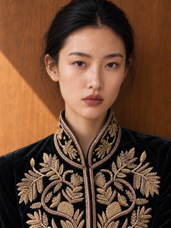 Jacket Zardozi Takshila Couture Velvet