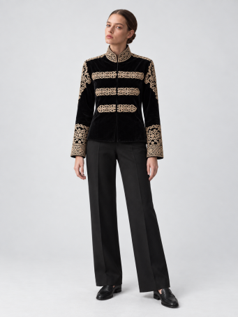 Jacket Zardozi Takshila Couture Velvet