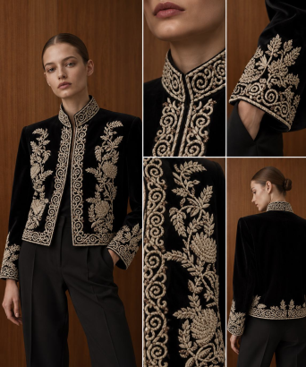 Куртке Zardozi Takshila Couture Бархат