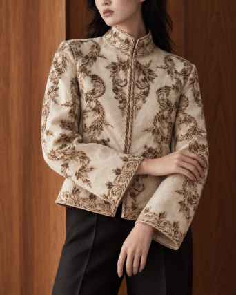 Jacket Zardozi Takshila Couture Velvet