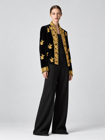 Jacket Zardozi Takshila Couture Velvet
