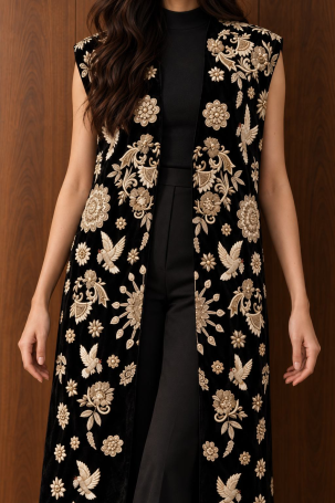 Жилет Zardozi Takshila Couture Бархат