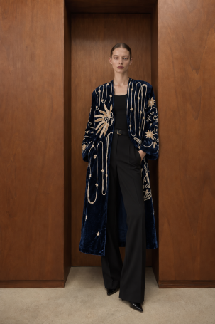 Bathrobe Zardozi Takshila Couture Velvet