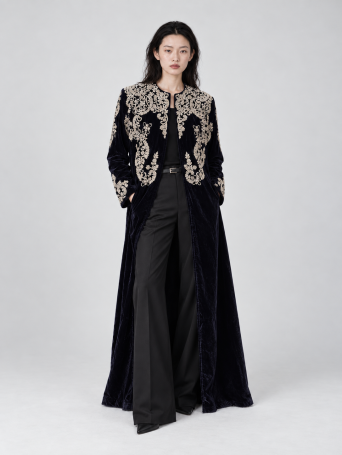 Bathrobe Zardozi Takshila Couture Velvet