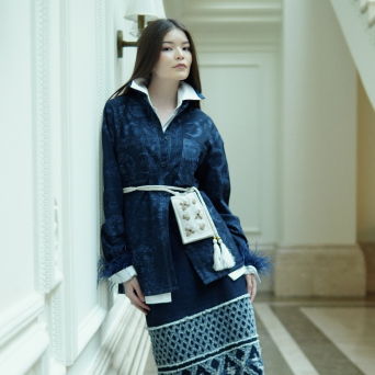 Сөмке Zardozi Takshila Couture Бархат