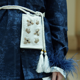 Сөмке Zardozi Takshila Couture Бархат