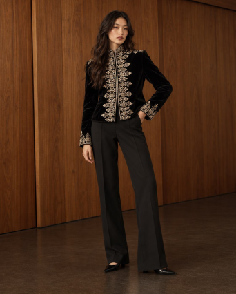 Jacket Zardozi Takshila Couture Velvet