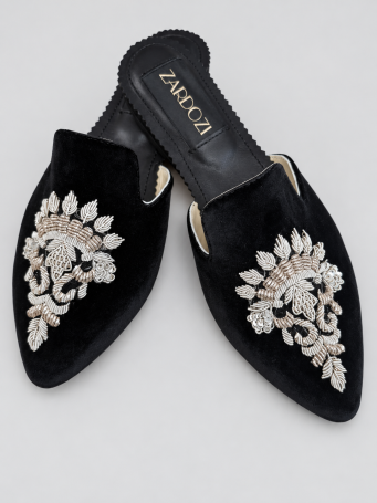 ZARDOZI Обувь Zardozi Shoes ZARDOZI Бархат Черный 37