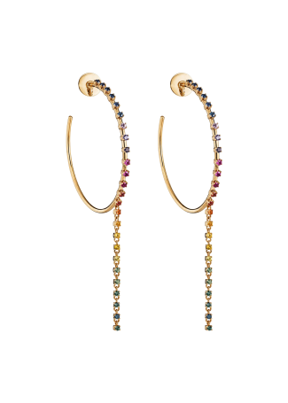 Серьги RF Rainbow Розовое золото