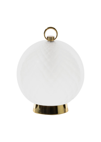 Шам Venini Balloton Luce Мұран шынысы Сүтті/алтын 19х17.5