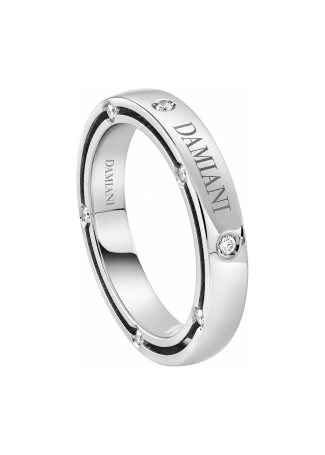 Неке жүзігі Damiani D.Side Ақ алтын