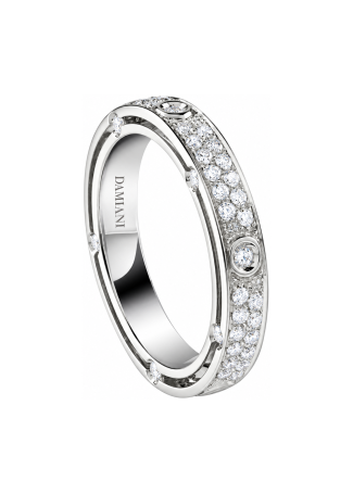 Неке жүзігі Damiani D.Side Ақ алтын