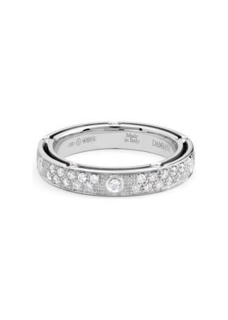 Неке жүзігі Damiani D.Side Ақ алтын