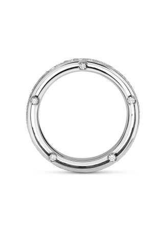 Неке жүзігі Damiani D.Side Ақ алтын