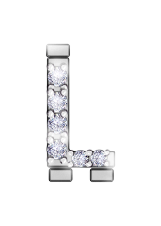 Letter RF Iconic motion White Gold