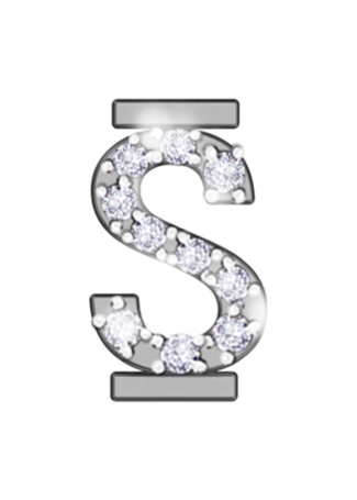 Letter RF Iconic motion White Gold