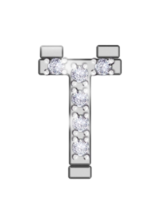 Letter RF Iconic motion White Gold