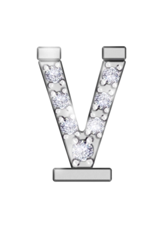 Letter RF Iconic motion White Gold