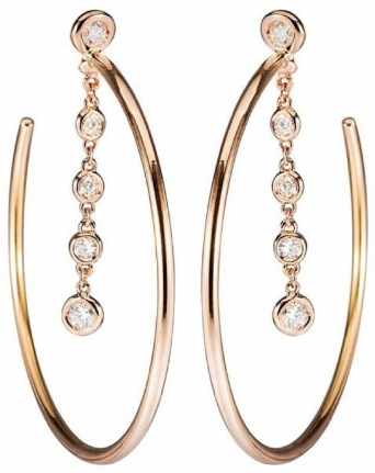 Серьги RF Glow Розовое золото