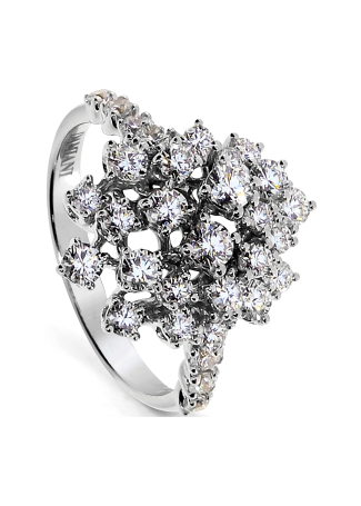 Кольцо Damiani Mimosa Белое золото