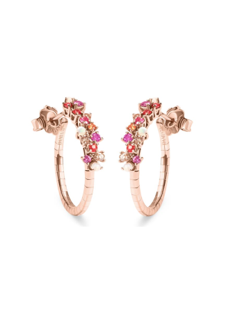 Damiani Mimosa Flexi Earrings Rose Gold