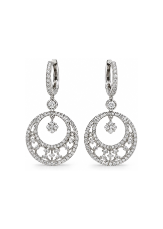Серьги Crivelli Design Белое золото