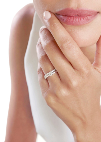 Кольцо Damiani Belle Epoque Bridal Платина