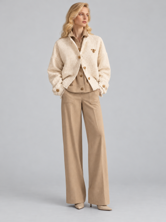 Бомбер Zardozi Shades of White 26/27 Шерсть