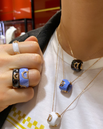 Колье Damiani D.Icon Белое золото