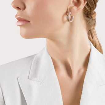 Серьги Damiani D.Icon Розовое золото