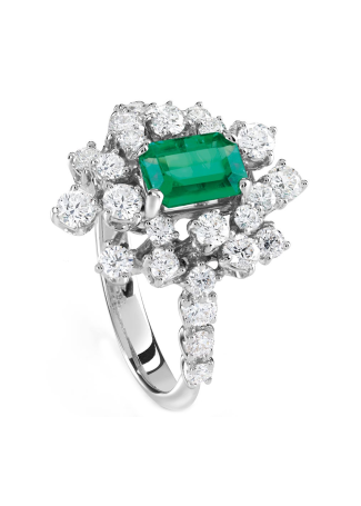 Damiani Mimosa Ring White Gold