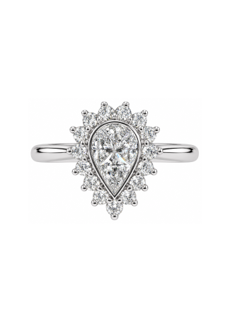 Кольцо Crivelli Solitaire crv Белое золото