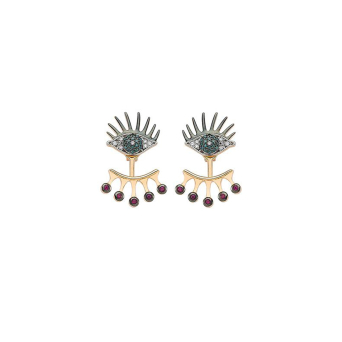 Серьги BeeGoddess Eye Light Розовое золото