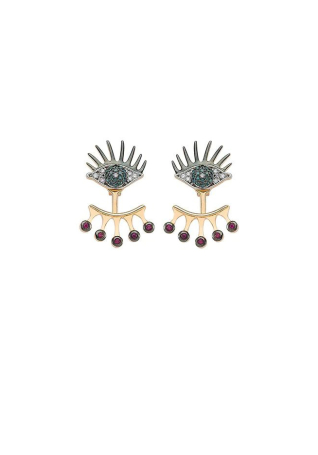 Серьги BeeGoddess Eye Light Розовое золото