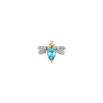 Моно серьга BeeGoddess Bee Розовое золото
