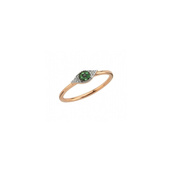 Кольцо BeeGoddess Eye Light Розовое золото