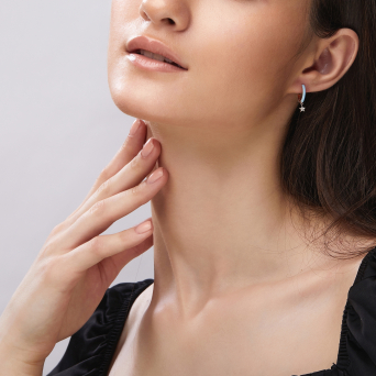 Моно серьга Djula Marbella Розовое золото