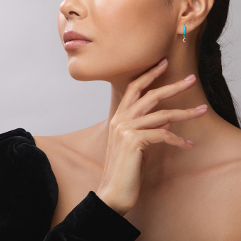 Моно серьга Djula Marbella Розовое золото