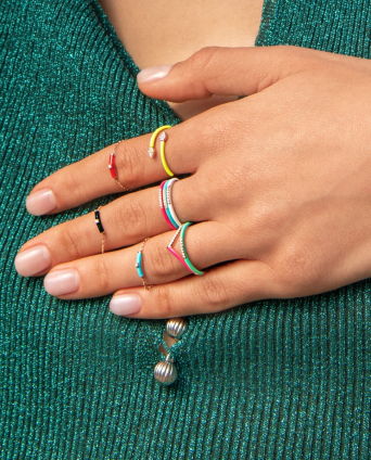 Кольцо Djula Marbella Розовое золото