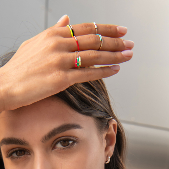 Кольцо Djula Marbella Розовое золото