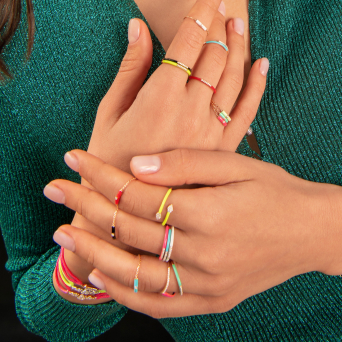 Кольцо Djula Marbella Розовое золото